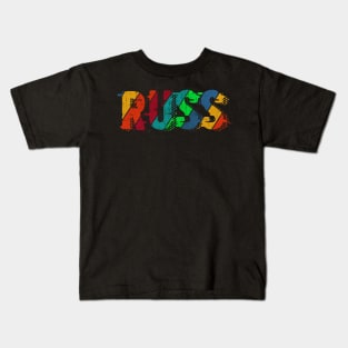 vintage color Russ Kids T-Shirt